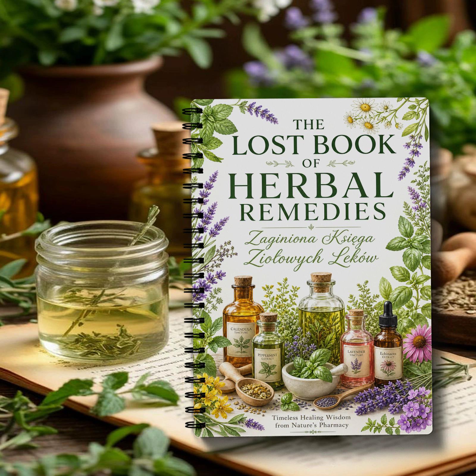 Herbal Wellness - Quaderno a Spirale con Copertina in
